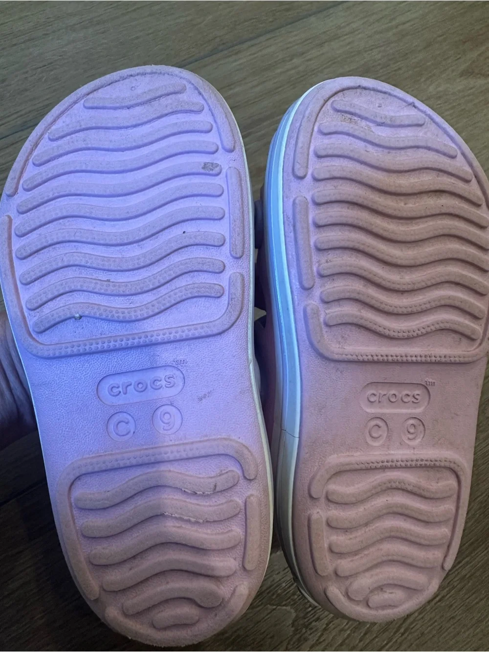 CROCS Kids' crocband cruiser pink & lavender Dual-Strap Sandals kids